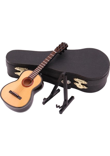 Dolity Gitar Modeli Stand ve Case Erkek Kızlar Hediyeler Doğum Günü Hediyeleri Ahşap Rengi Renk A (Yurt Dışından)