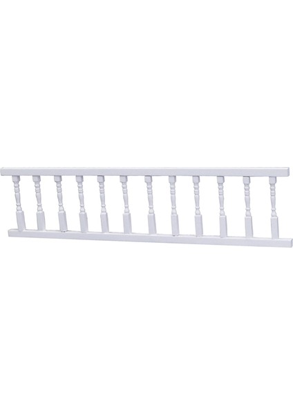 Dollhouse Korkuluk Mutfak Bahçesi Ev Süsleri Manzaraları 30.5cmx0.7cmx7.5cm Beyaz (Yurt Dışından)