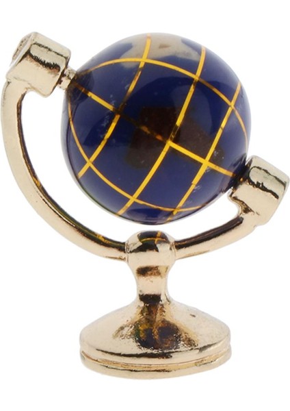 12. Mini Reçine Globe Tellurion Yatak Odası Aksesuar Koyu Mavi (Yurt Dışından)