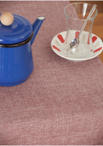 Düz Keten Lila Runner 40 x 140 cm fiyatları