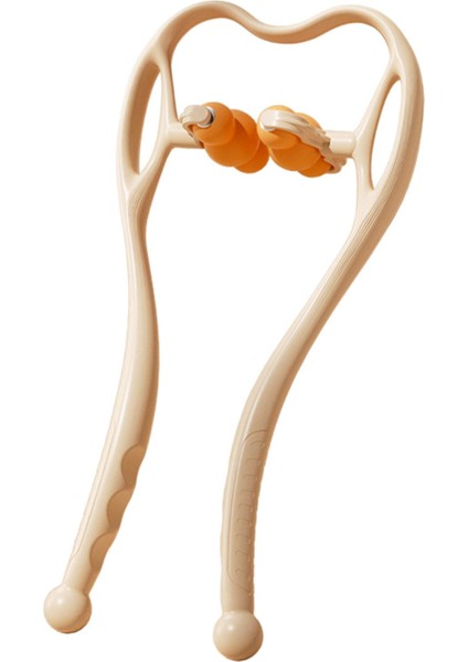 Boyun ve Omuz Kendi Kendine Masaj Aleti S-Şekilli Eğri Tasarımı Omuz Gevşetici Turuncu