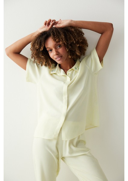 Cıtron Chloe Gömlek Pantolon Pijama Takımı