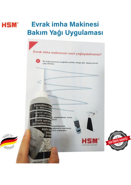 Evrak imha Makinesi Yağı 5Lt/ Bakım solüsyonu