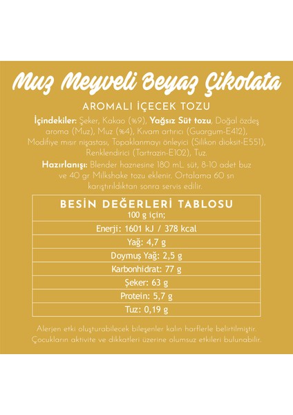 Muzlu Beyaz Çikolata 750 gr