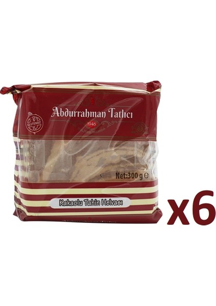 Kakaolu Tahin Helvası 300 gr x 6 Adet