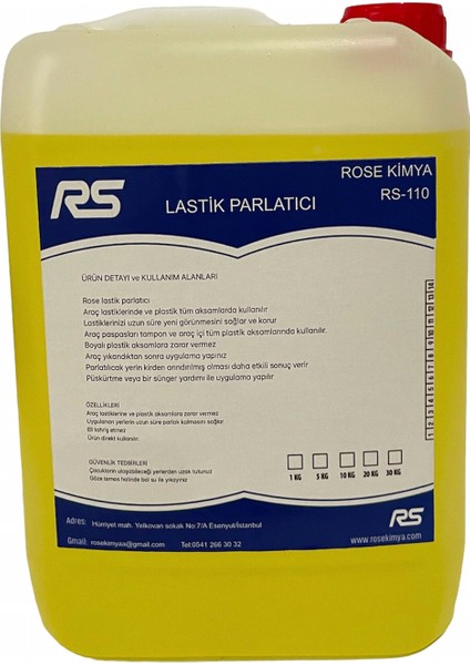 Kimya Rose Lastik Parlatıcı RS-110 4 kg