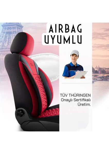 Panda Paris Serisi Pike Kumaş Oto Koltuk Kılıfı modelleri