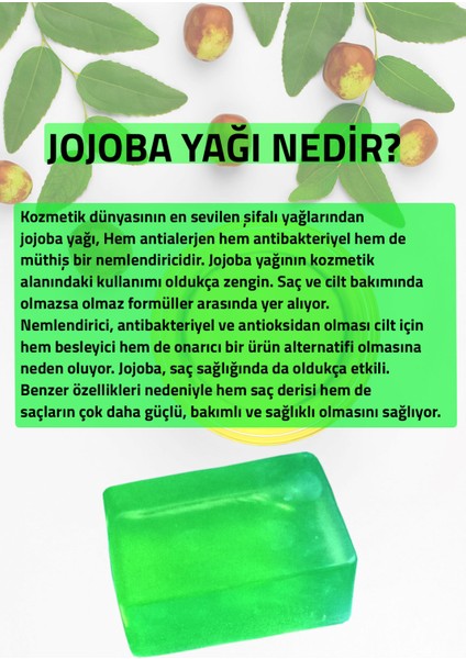 Jojoba Yağlı Organik Sabun (Saç ve Cilt Bakım Sabunu)