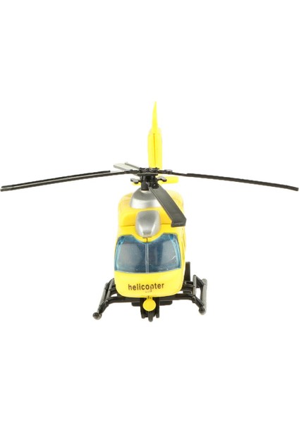 Diecast Police Helikopter Modeli (1/43 Ölçek) Çocuklar Için Oyuncak Geri Çekin Boys Sarı (Yurt Dışından)