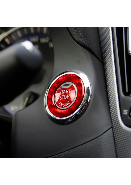 Araba Motoru Düğmesi Kapağı, Q50 İçin Baskı Düğmesi, Kırmızı (Yurt Dışından)