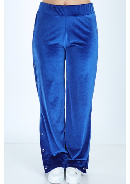 Saks Çıtçıtlı Kadife Alt