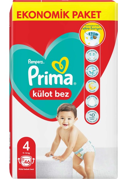 Külot Bebek Bezi 4 Beden 46 Adet Maxi Ekonomik Paket