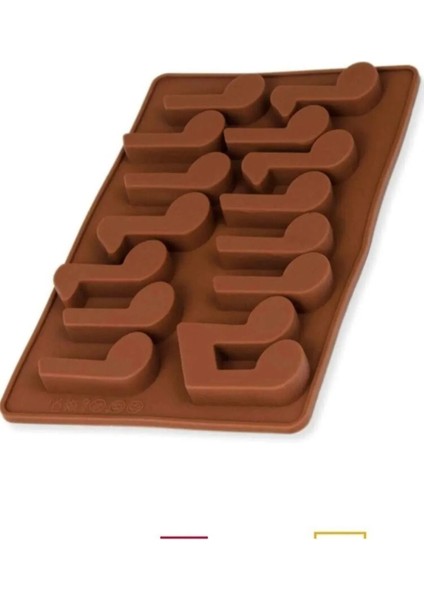 Nota Figürlü Silikon Çikolata, Kek , Sabun, Dondurma Kalıbı