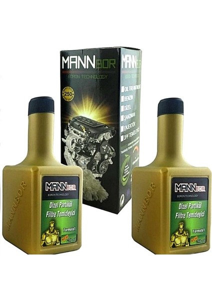 Mannbor Dpf Dizel Partikül Filtre Temizleyici Katkı 250 ml x 2