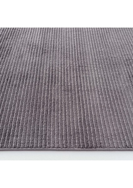 Vetrina 3604 Antrasit Yumuşak Doku Halı Kilim Salon Mutfak Koridor Kesme Yolluk Dokuma Makine Halısı