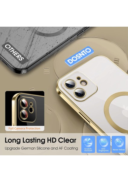 iPhone 11 Uyumlu Kılıf Kamera Lensi Korumalı Renkli Magsafe Elit Silikon Kare Kenarlı Kapak fırsatları