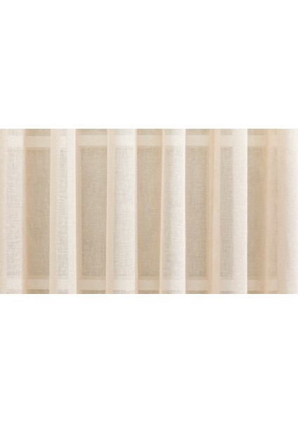 Keten Folded Tül Bej Rengi 1-3 Sık Pile 200X260