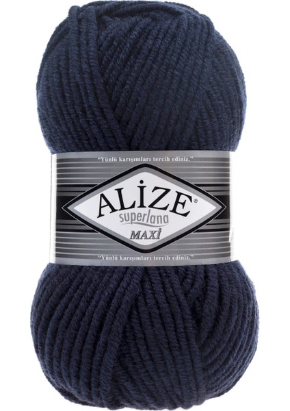 5 Adet Alize Süperlana Maxi 58 El Örgü Ipi 100 Gr.
