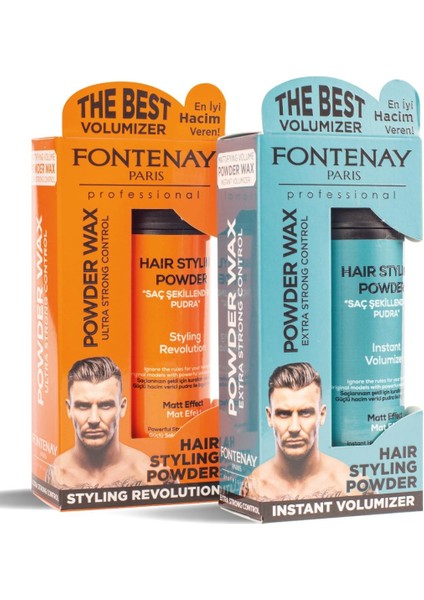 Saç Şekillendirici Pudra Toz Wax Mat Effect ve Ultra Strong 20GR + 1017 Tarak'ı 3'lü Set
