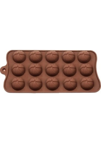 Silikon Çikolata Kalıbı Yuvarlak Paketli 2,5 cm 15'li