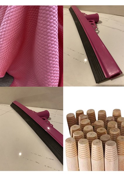 Çek Pas Gürgan Sap Takım 1 Adet Mikrofiber Bez 35 cm Çek Pas + Gürgen Sap