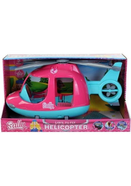 Oyuncak 46 cm Büyük Sally'nin Helikopteri Pembe-Turkuaz . fırsatları