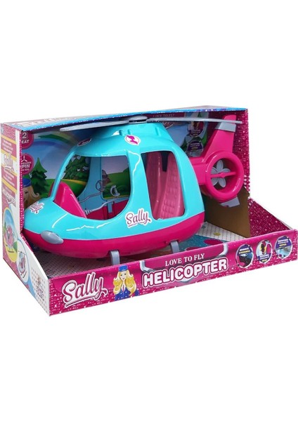 Oyuncak 46 cm Büyük Sally'nin Helikopteri Pembe-Turkuaz . indirimleri