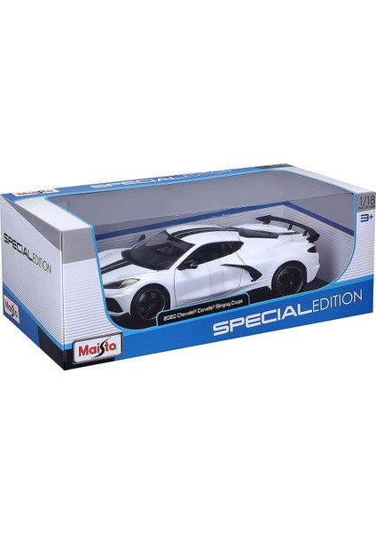 1/24 2020 Chevrolet Corvette Stingray Coupe - Beyaz