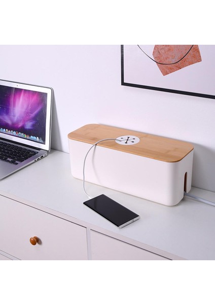 Kablo Yönetimi Kutusu Soket Organizer Keeper Tutucu Büyük Beyaz (Yurt Dışından) modelleri