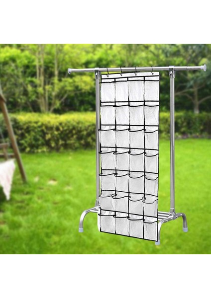 4 Metal Kanca Sunrağı Organizatör Ile Asmak 28 Cep Ayakkabı Organizatörü (Yurt Dışından) indirimleri