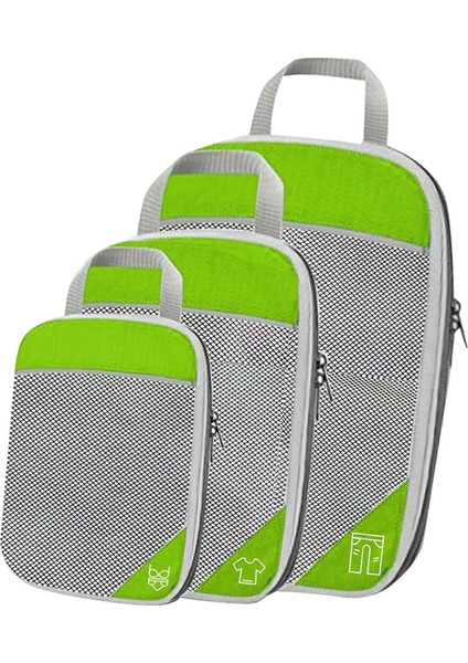 Bagaj Paketleme Organizatörleri Hafif Yeşil 3pcs Seçenekleri (Yurt Dışından) fiyatları