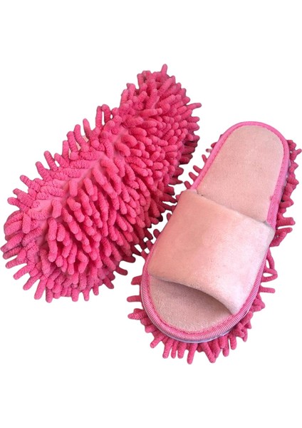 Terlik Moping Kadın Duster Sweeper Yeniden Kullanılabilir Pembe (Yurt Dışından)