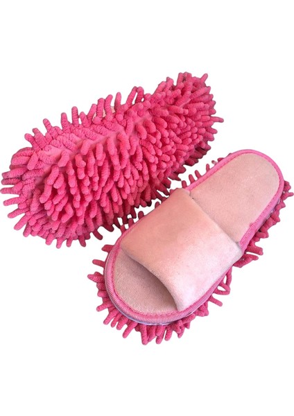 Terlik Moping Kadın Duster Sweeper Yeniden Kullanılabilir Pembe (Yurt Dışından)