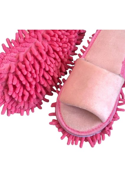 Terlik Moping Kadın Duster Sweeper Yeniden Kullanılabilir Pembe (Yurt Dışından)