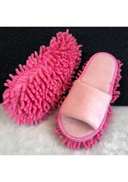 Terlik Moping Kadın Duster Sweeper Yeniden Kullanılabilir Pembe (Yurt Dışından)