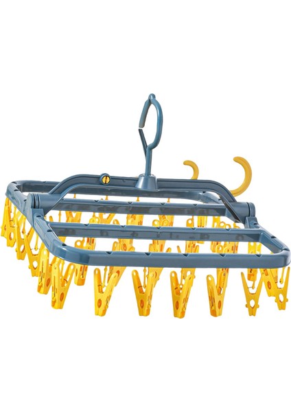 Klip Kurutma Çorapları Ile Asma Kurutma Rafı Sarı (Yurt Dışından) fiyatları