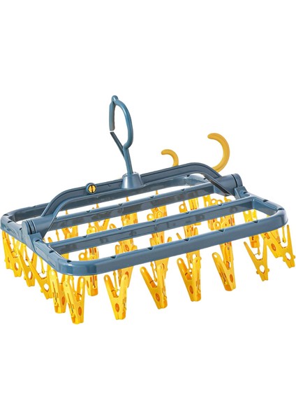 Klip Kurutma Çorapları Ile Asma Kurutma Rafı Sarı (Yurt Dışından) modelleri