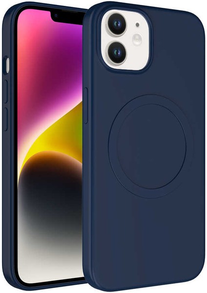 Apple iPhone 11 Kılıf Magsafe Wireless Şarj Özellikli Pastel Renkli Silikon Plas Kapak