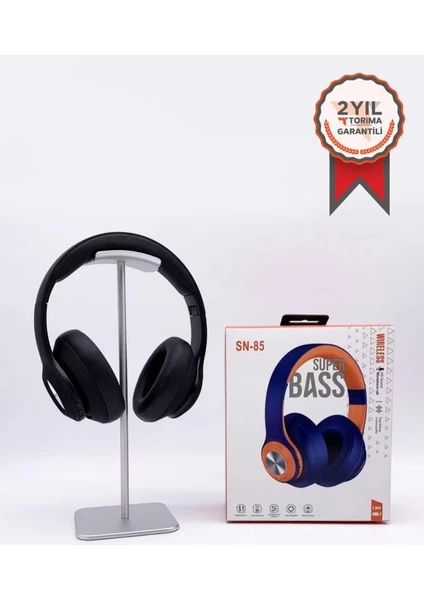 Sn-85 Kablosuz Kulaklık Bluetooth 5.1 Siyah