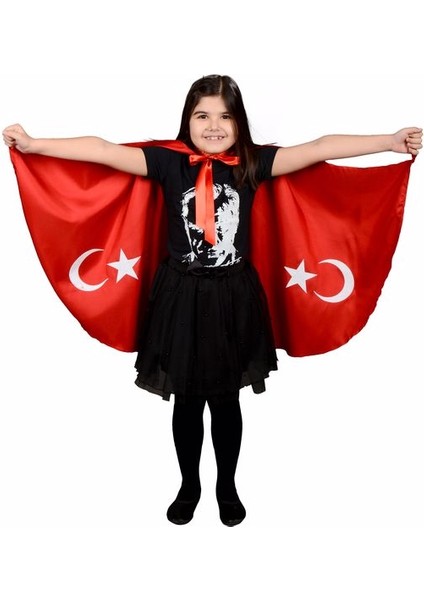 Ay Yıldız Çocuk Pelerini 3 Taraflı