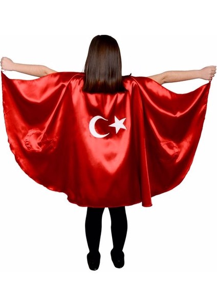 Ay Yıldız Çocuk Pelerini 3 Taraflı