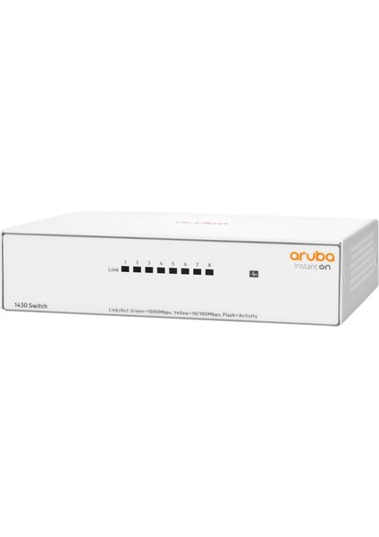 Hp Aruba Instant On R8R45A 1430-8G, 8port, Gigabit, Yönetilemez, Masaüstü Switch