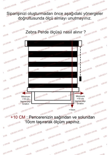 Ekru Dar Pliseli Zebra Stor Perde (Kırık Beyaz) fırsatları