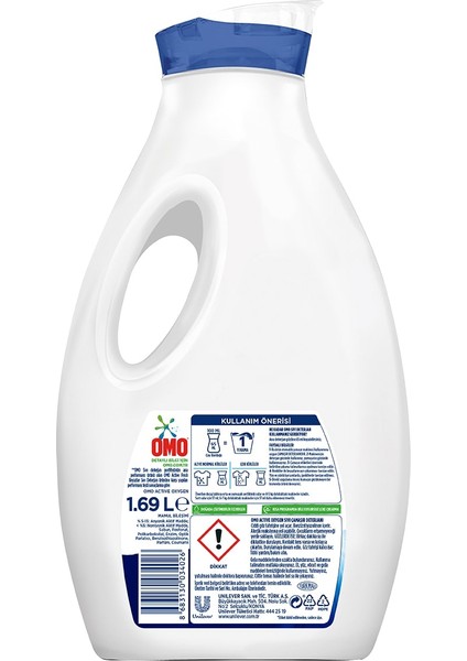 Active Oxygen Sıvı Deterjanı Beyazlar İçin 3 x 1690 ml