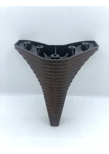 Dekoratif, 15 cm Plastik, Ceviz Baza,koltuk,mobilya Ayağı (4 Adet)