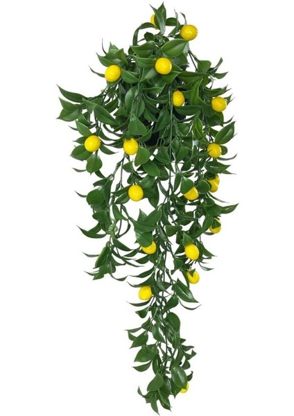 Yapay Çiçek Saksıda Sarkan Limon 60*20CM
