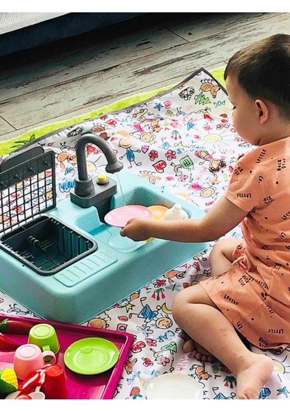 Family,oyun Halısı, Oyun Matı, Oyun Parkı, Bebek Yatağı, Oyun Halısı, Oyun Minderi Sıvı Geçirmez Örtü