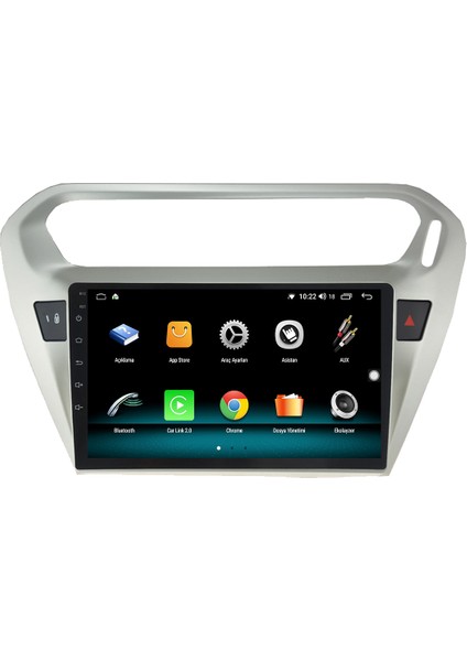 Citroen C-Elysee Android 10 Carplay Özellikli Navigasyon Multimedya Ekran 2gb Ram + 32GB HDD