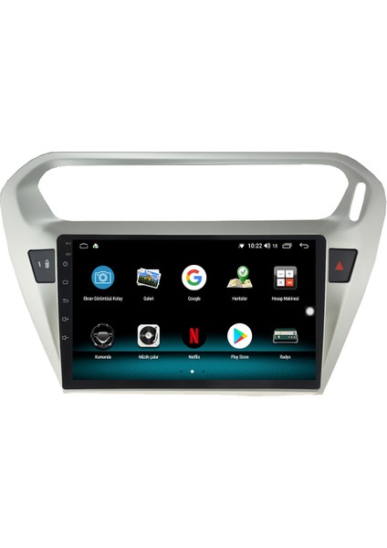 Citroen C-Elysee Android 10 Carplay Özellikli Navigasyon Multimedya Ekran 2gb Ram + 32GB HDD