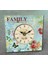 Mutfak Saatleri Serisi-Mb Kare Famıly Temalı Duvar Saati-Küçük-16*16*3 CM 1